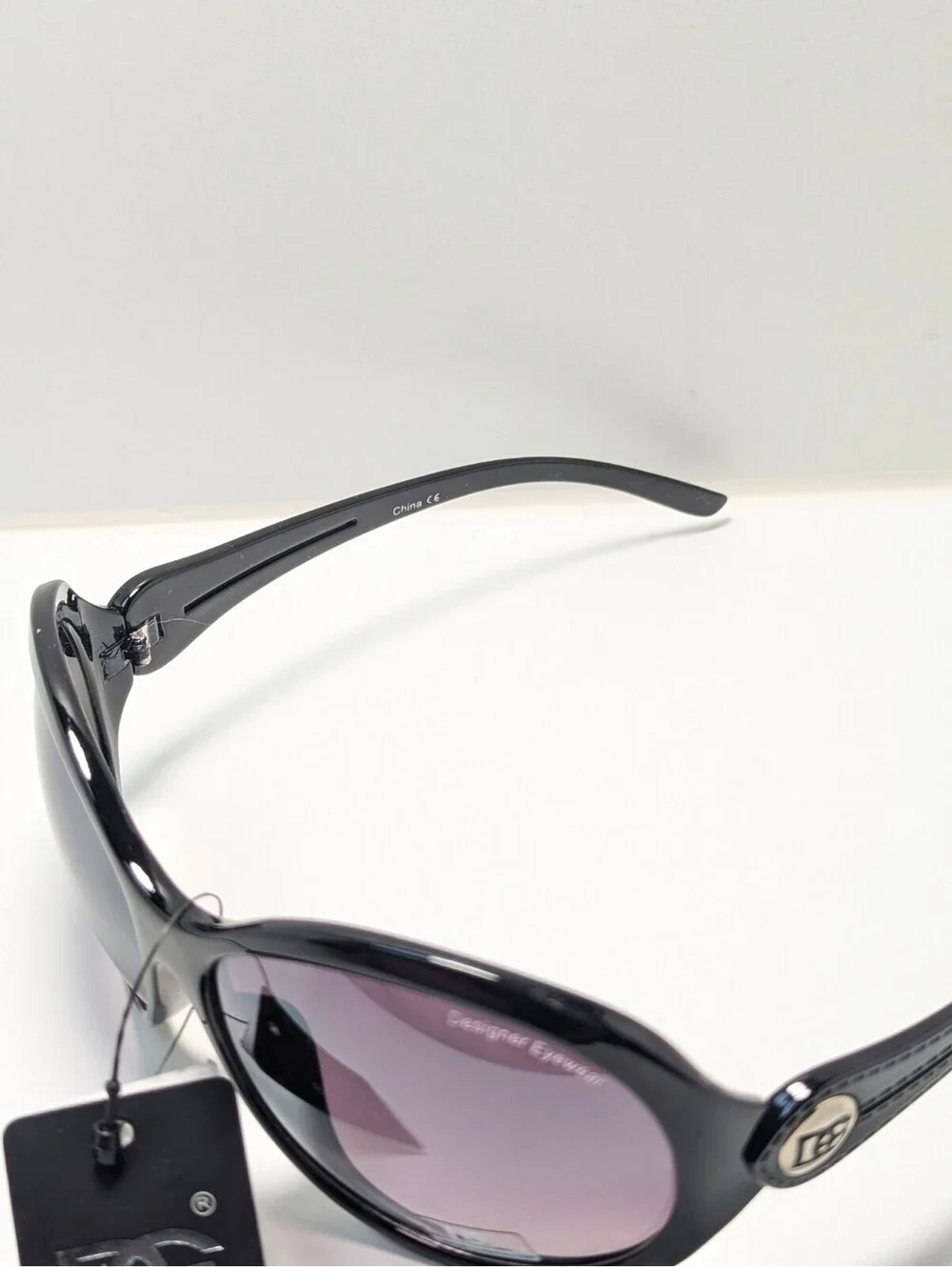 Designer Eyewear Purple UV Black Oversized Cat Eye Women’s Fashion Sunglasses